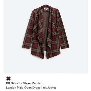 Steve Maddon Collab Plaid Cardigan NWOT